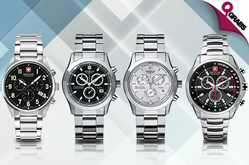From QR489 Be Serious About Time with Swiss Military Watches for Men - Available in 8 Sleek Designs! (Up to QR2335 Value)